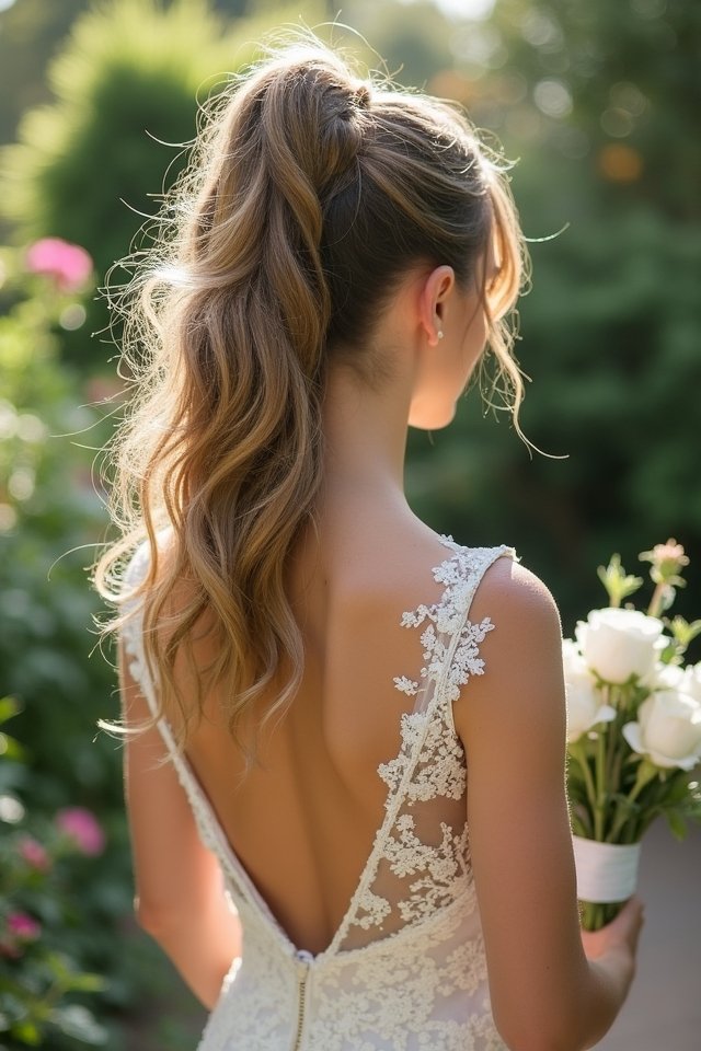 voluminous high ponytail style