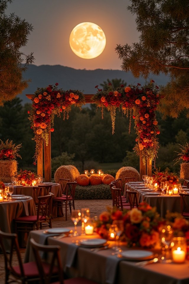 warm autumn earthy hues