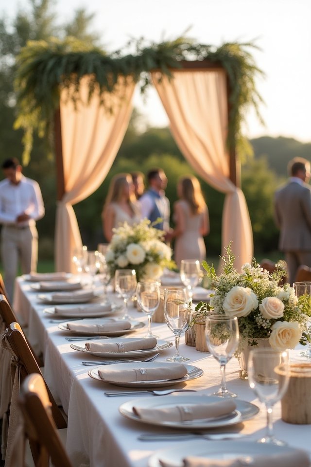 warm charming sand beige wedding