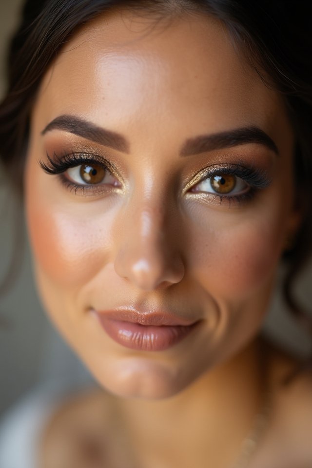 warm earth tone makeup