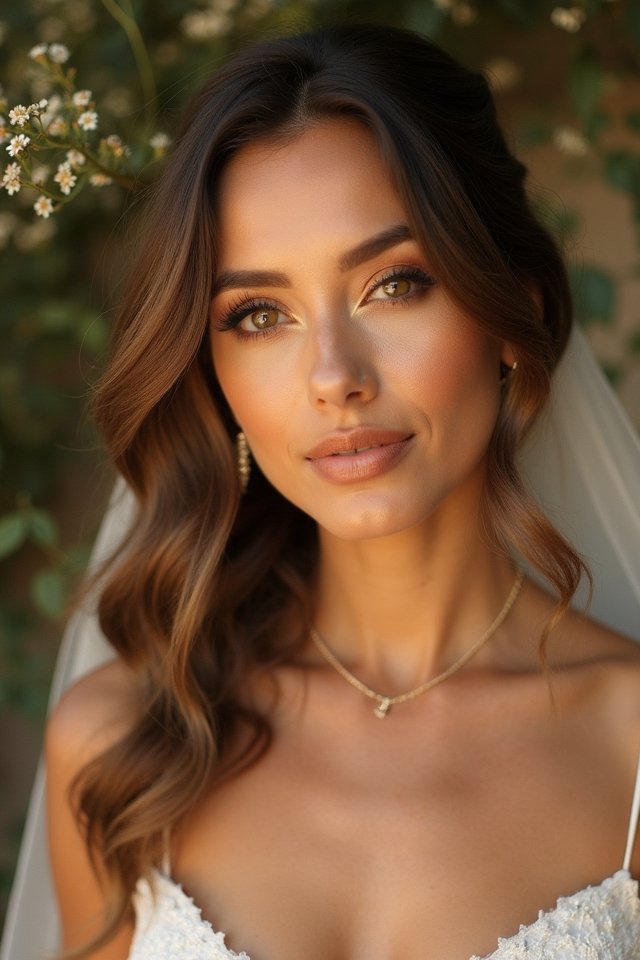 warm earthy bridal hues