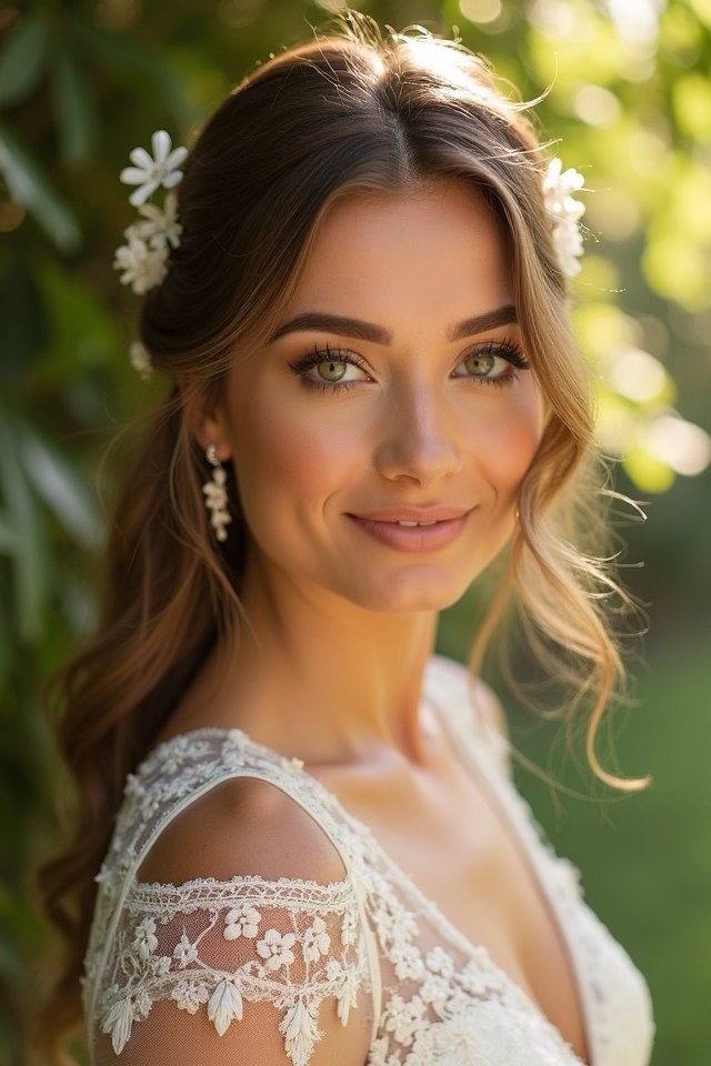 warm earthy bridal makeup