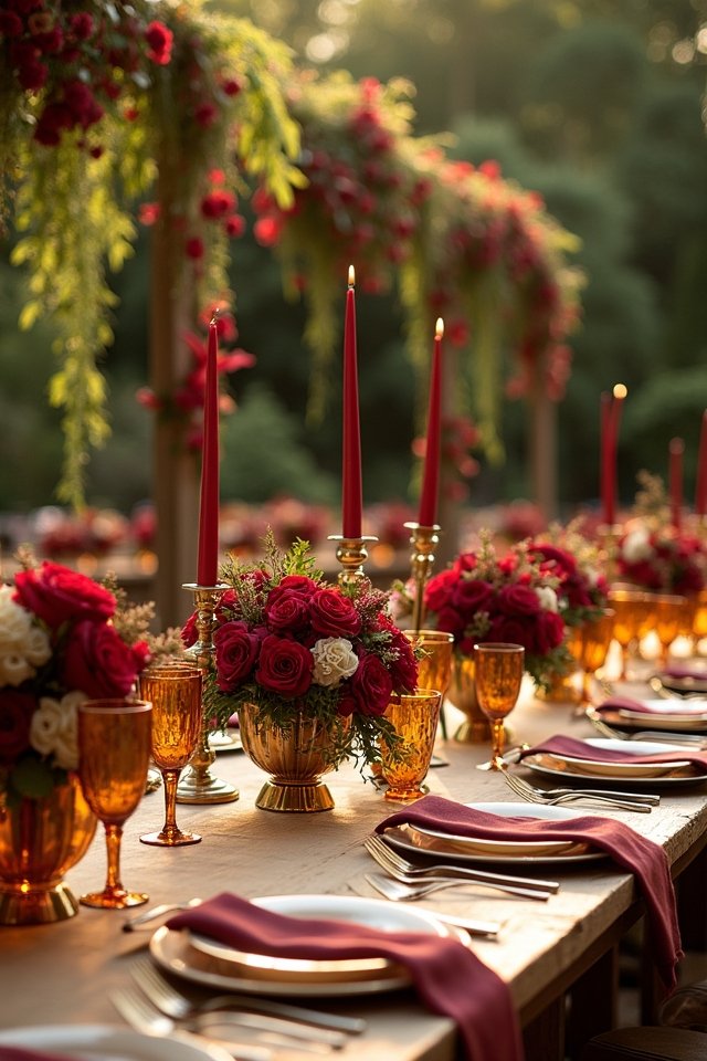 warm elegant wedding atmosphere