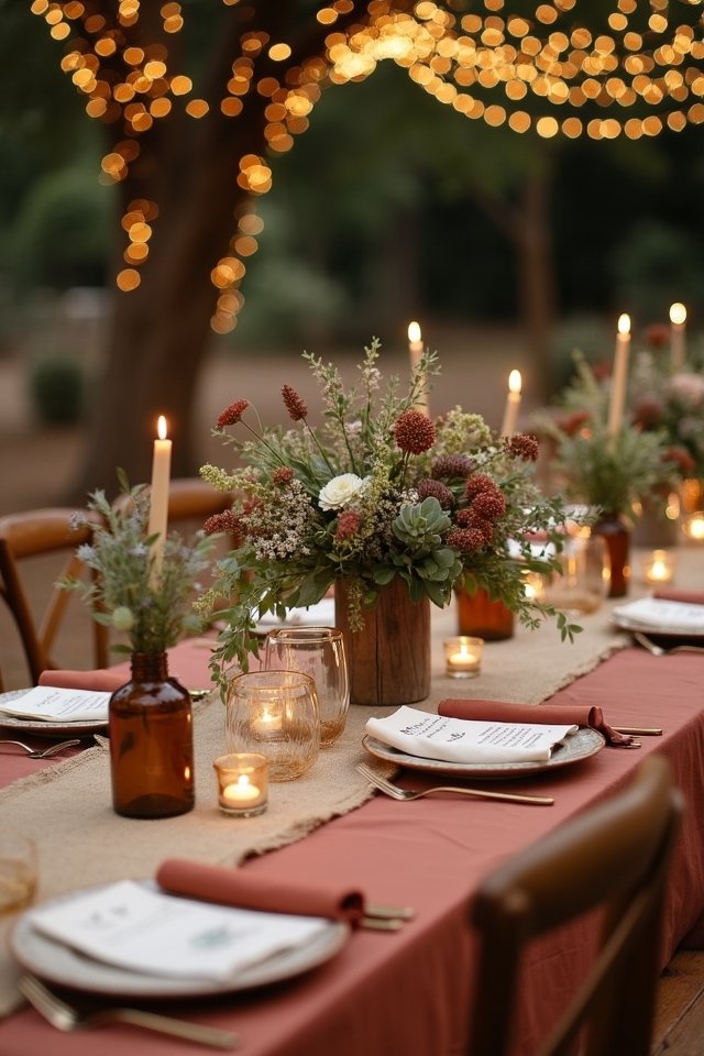 warm inviting rustic celebration