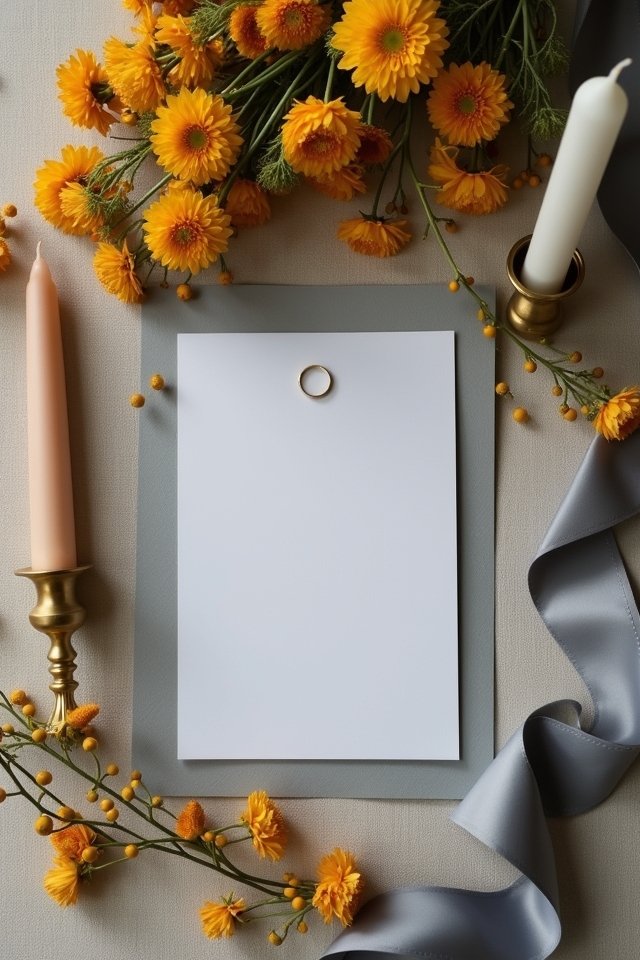 warm mustard and slate gray