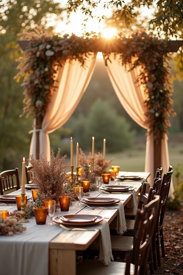 warm neutral wedding elegance