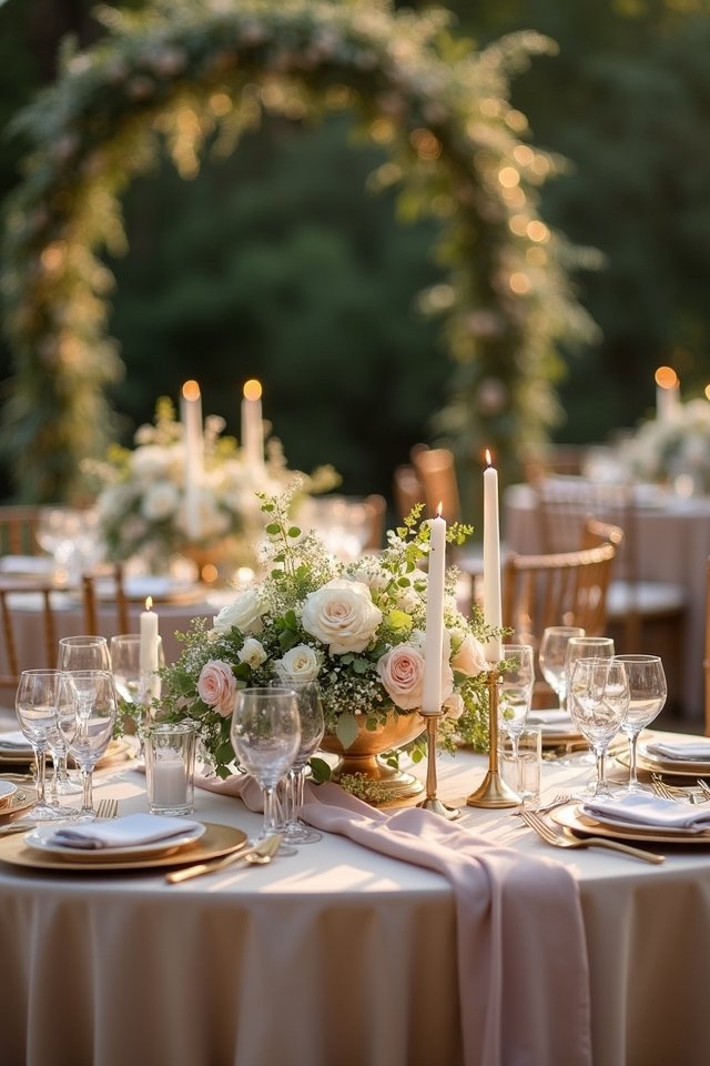 warm neutrals lush greenery