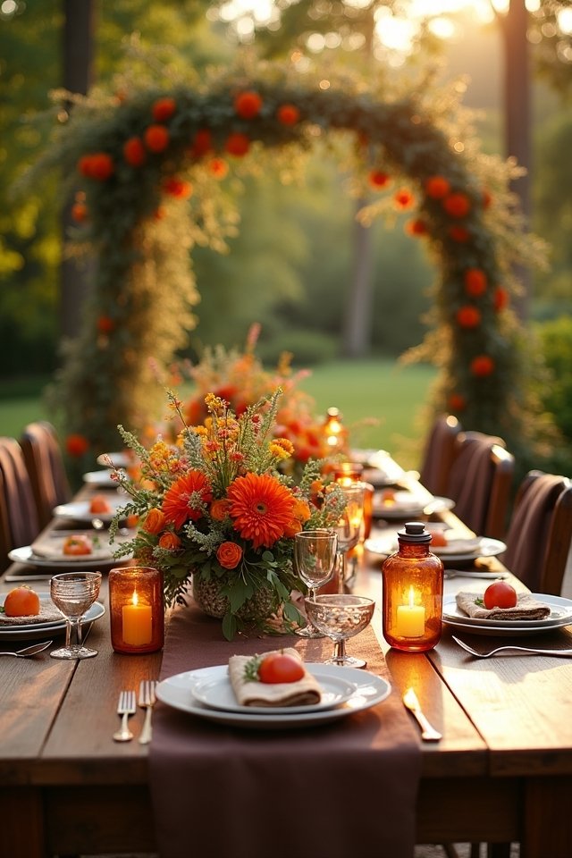 warm rustic autumn celebration