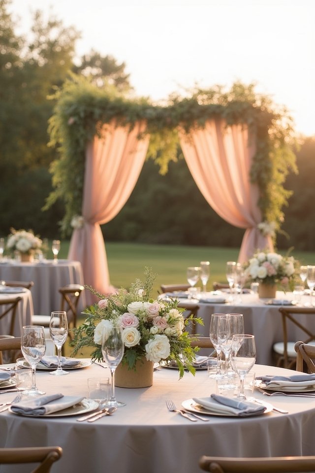 warm taupe wedding elegance
