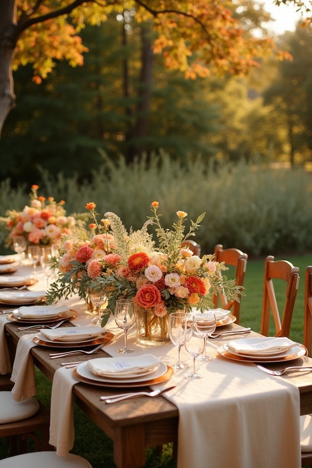 warm terracotta and ivory elegance