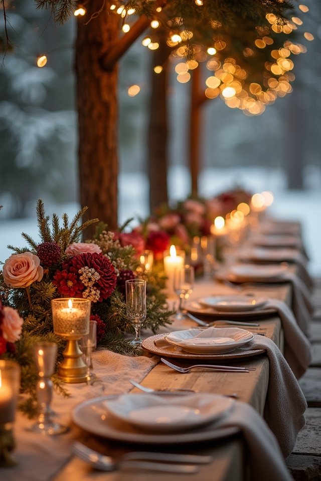 warm winter wedding colors