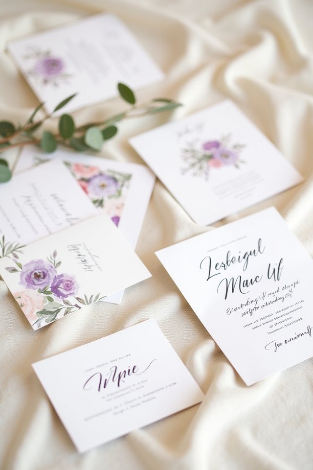 watercolor wedding invitation designs