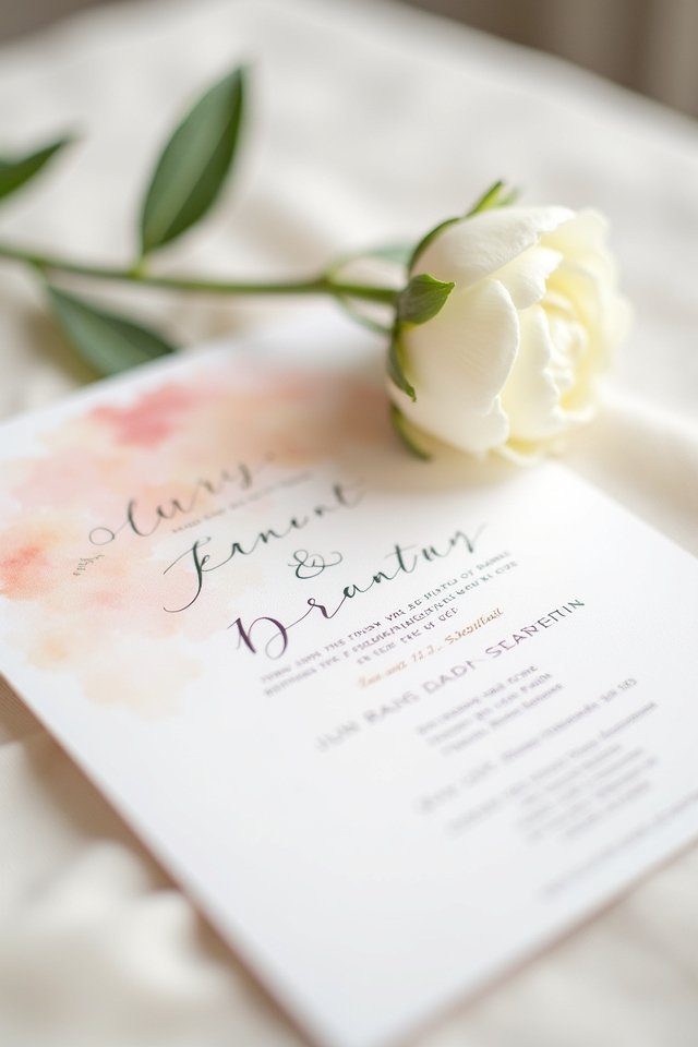 watercolor wedding invitation magic