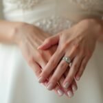 wedding nails with sparkle