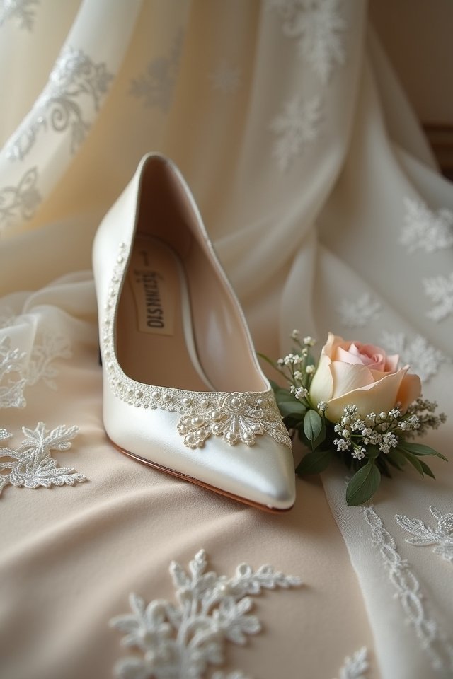 wedding shoes and attire