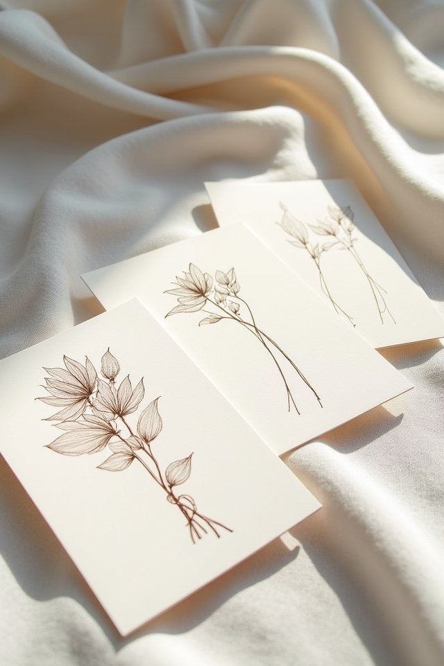 whimsical artistic invitation sketches