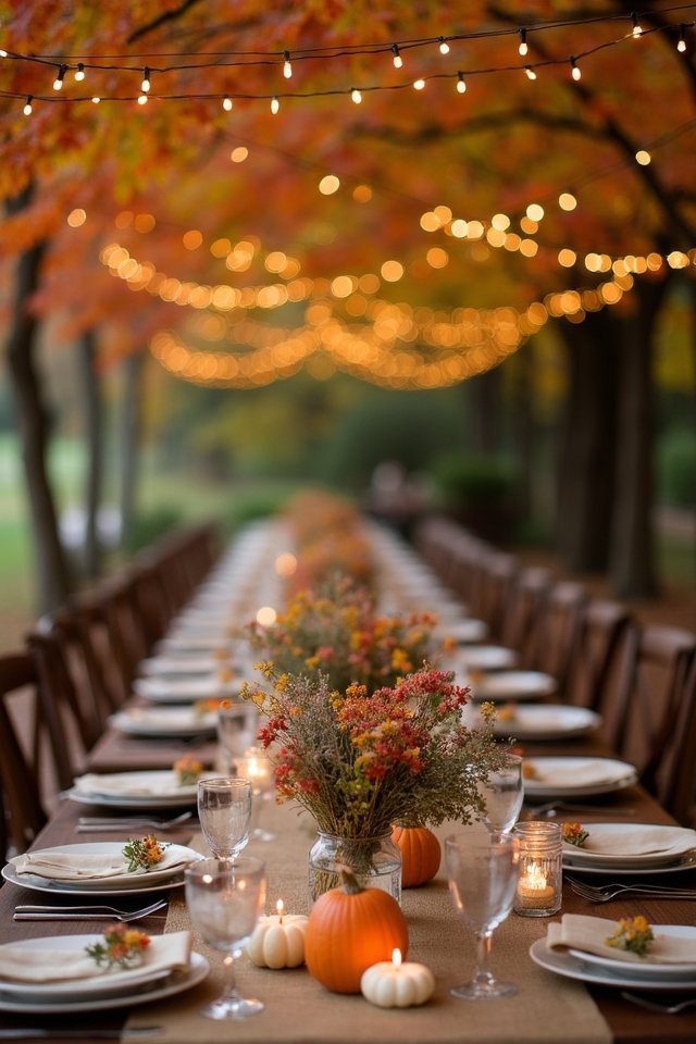 whimsical autumn wedding decor