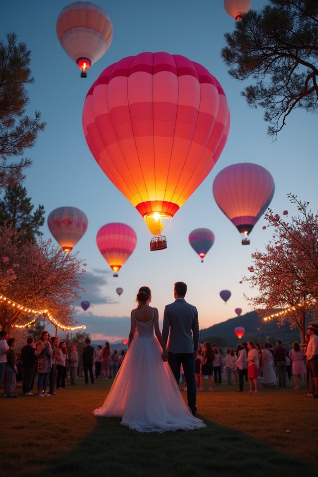 whimsical balloon send off experience