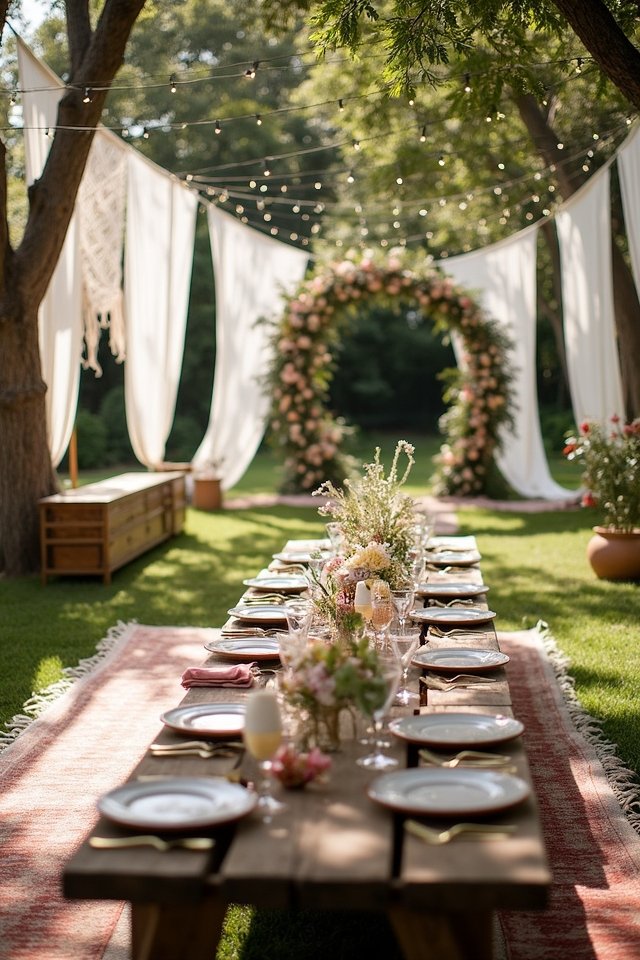 whimsical boho wedding decor