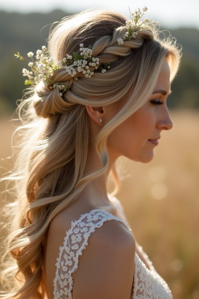 whimsical braided crown elegance