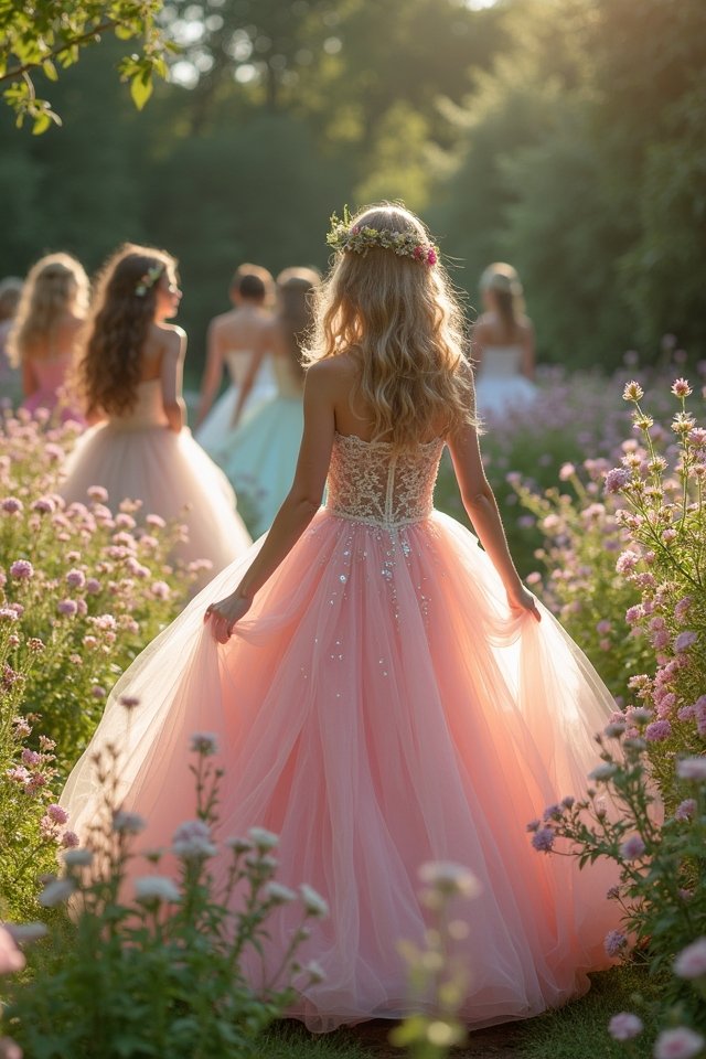 whimsical colorful ball gowns