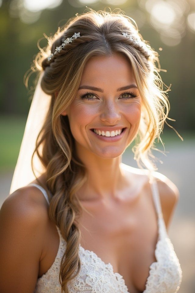 whimsical double braid hairstyle