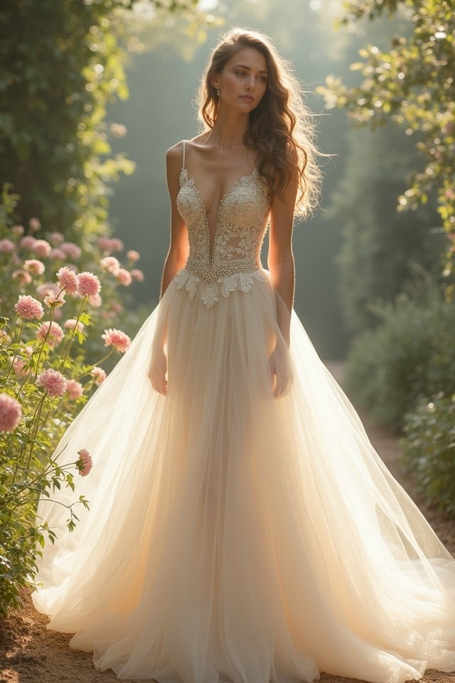 whimsical dreamy tulle layers