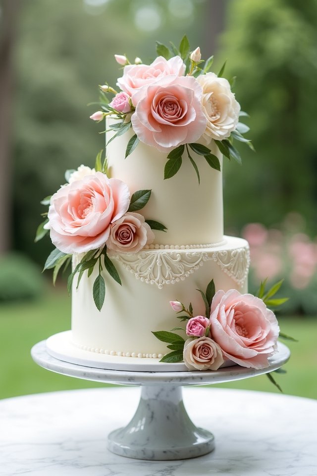 whimsical edible sugar flowers