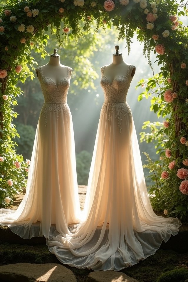 whimsical elegant wedding dress