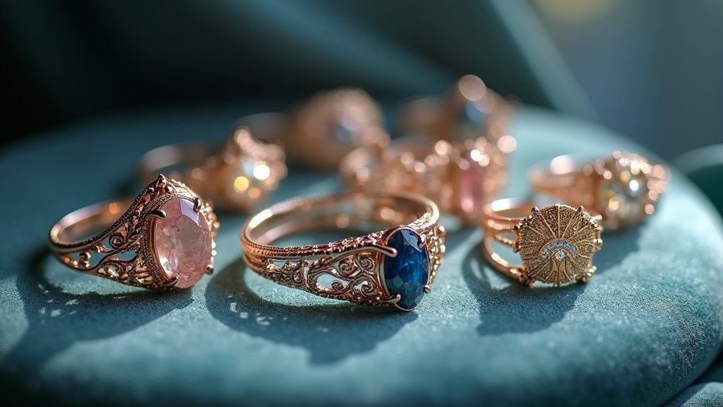 whimsical enchanting wedding rings