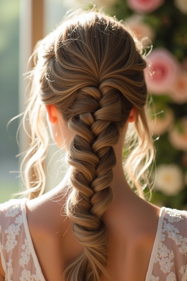 whimsical fishtail braid style