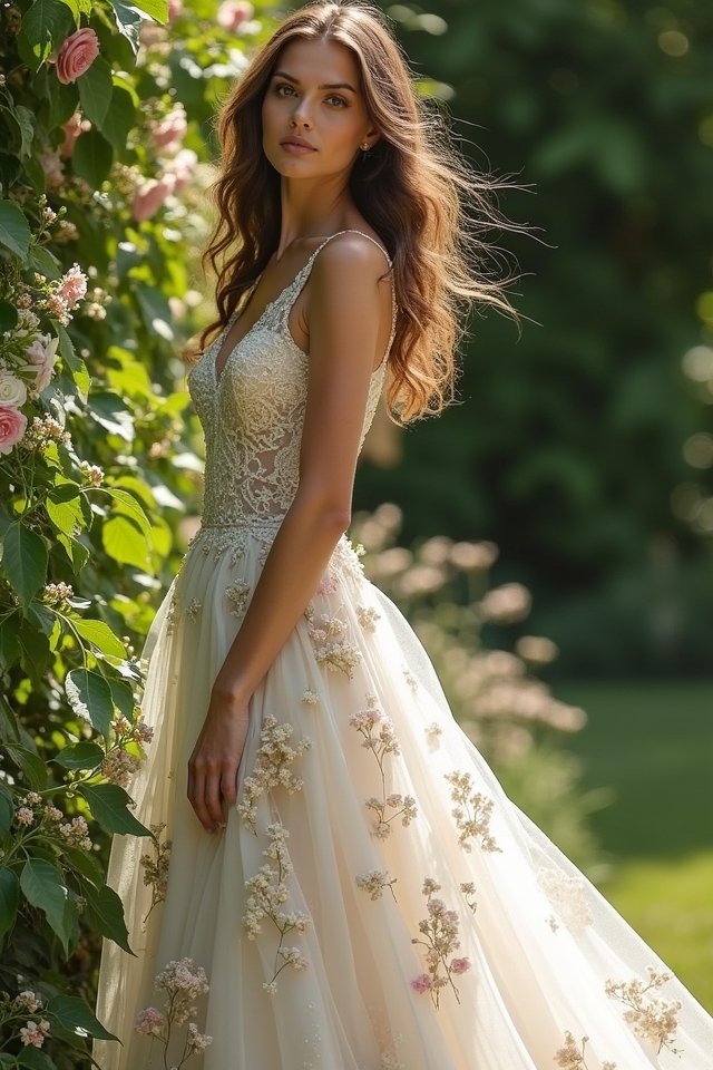 whimsical floral bridal elegance