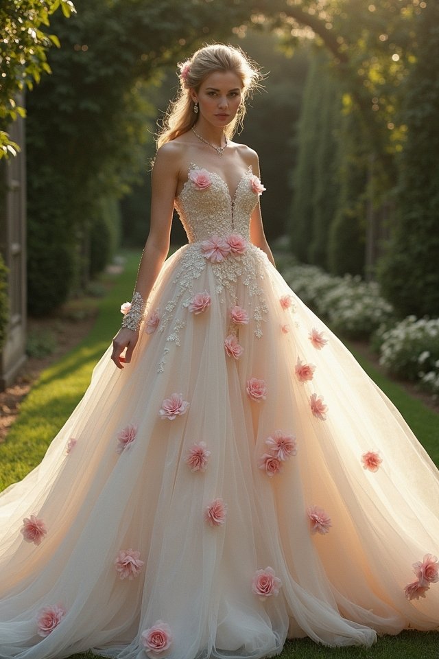 whimsical floral bridal elegance