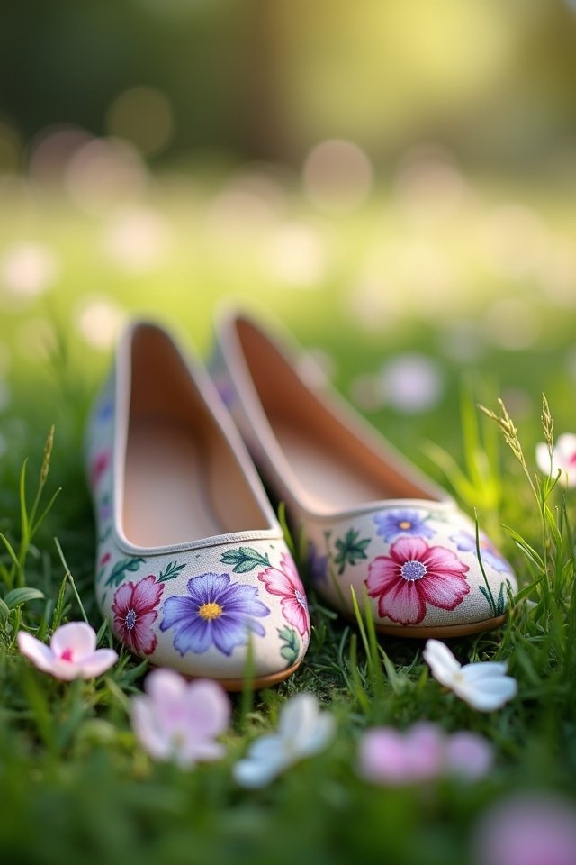 whimsical floral flats delight