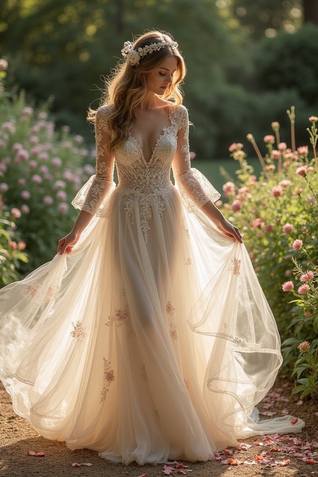 whimsical floral lace elegance
