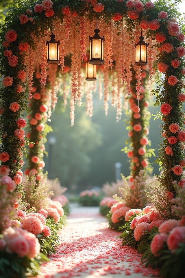 whimsical floral lantern decorations