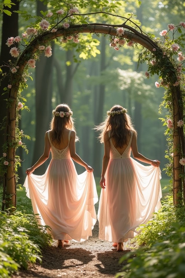 whimsical floral maxi dress