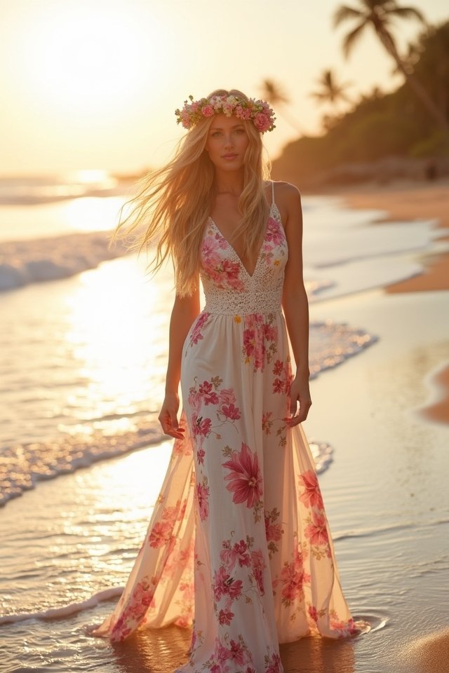 whimsical floral maxi elegance