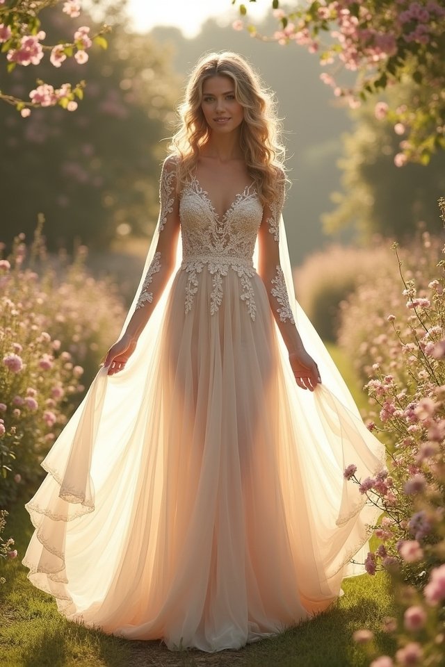 whimsical flowing maxi dress
