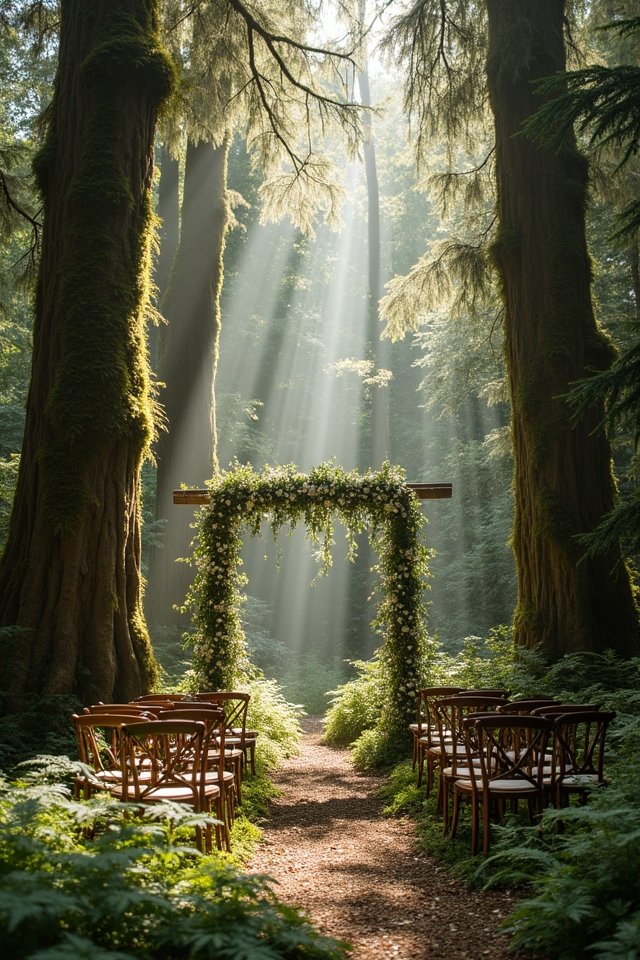 whimsical forest wedding retreat