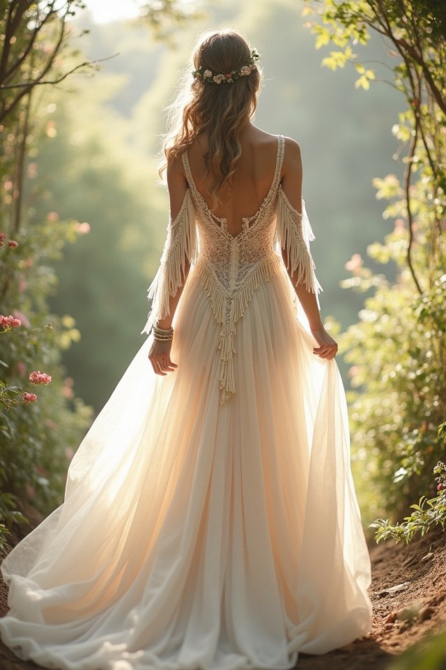 whimsical fringe and beading