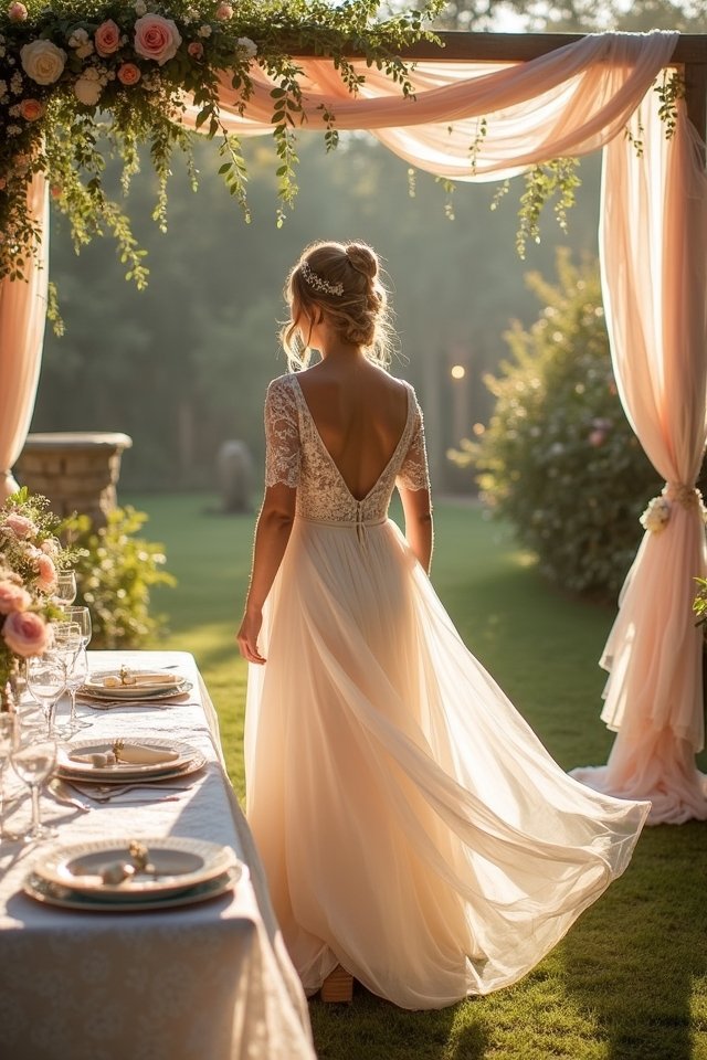 whimsical garden wedding celebration