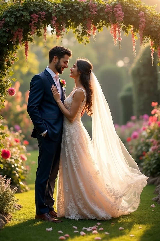 whimsical garden wedding vows