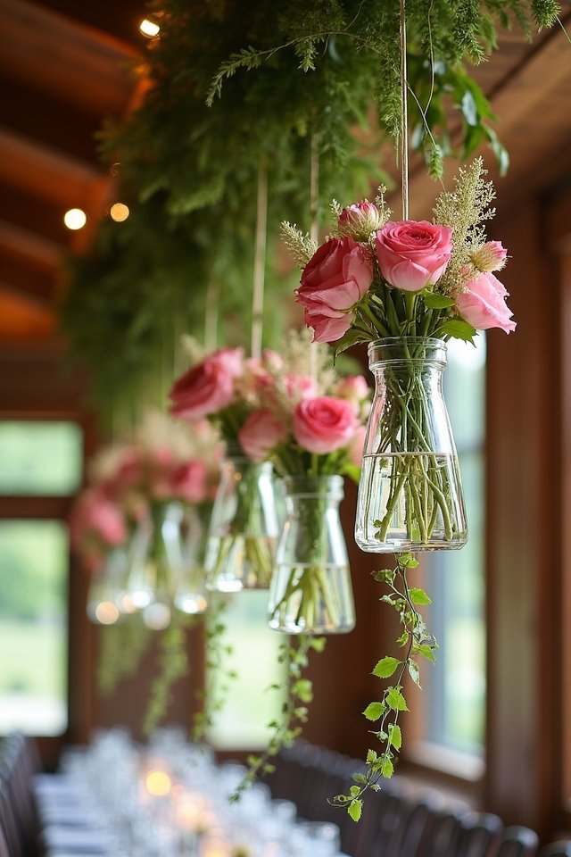 whimsical hanging bud vases