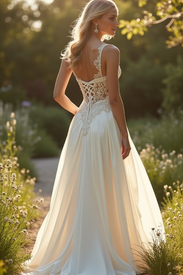 whimsical high low bridal elegance