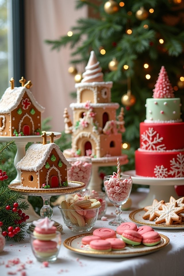 whimsical holiday dessert stations