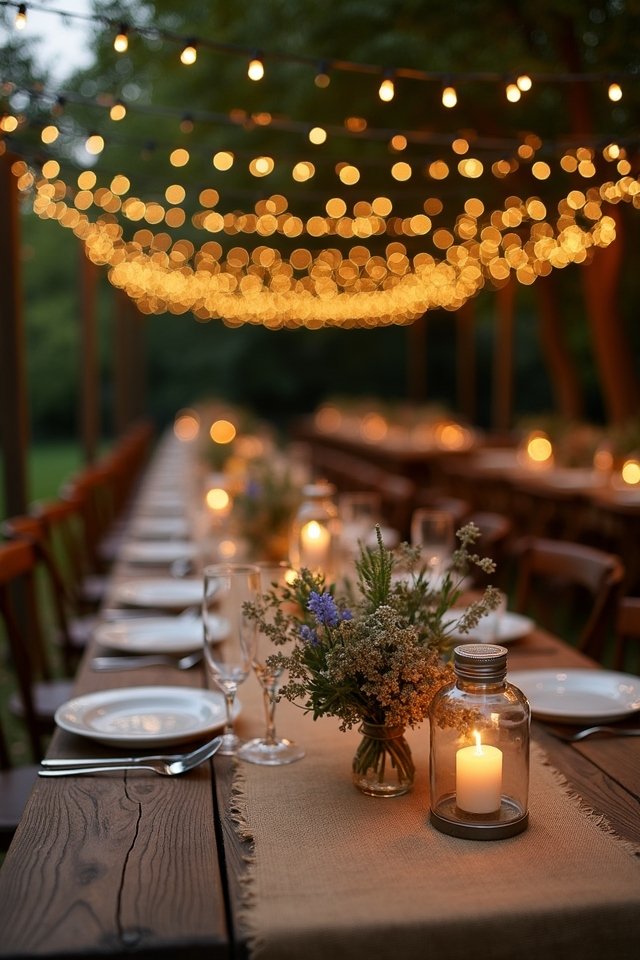 whimsical illuminated garden celebration