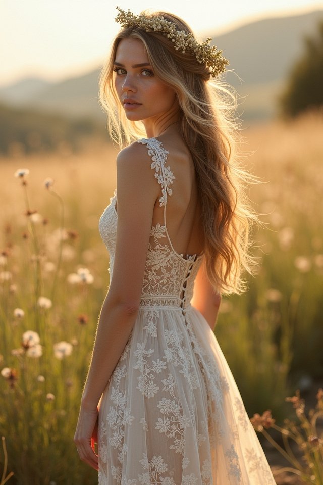 whimsical lace bohemian elegance
