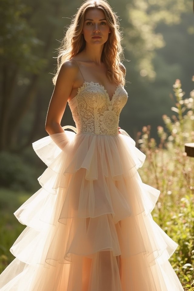 whimsical layered corset dress