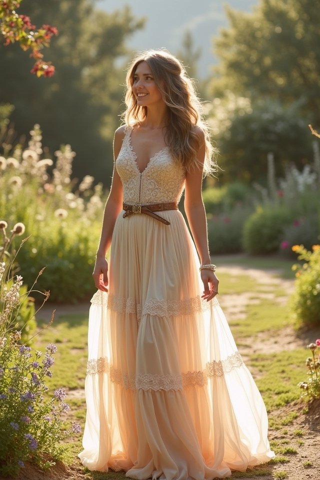 whimsical layered maxi dresses